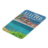Ajaccio Foto Vintage Magnet (Linke Seite)