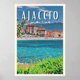 Ajaccio Foto Vintage Poster