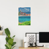 Ajaccio Foto Vintage Poster (Heimbüro)