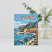 Ajaccio Frankreich Postkarte (Stehend Vorderseite)