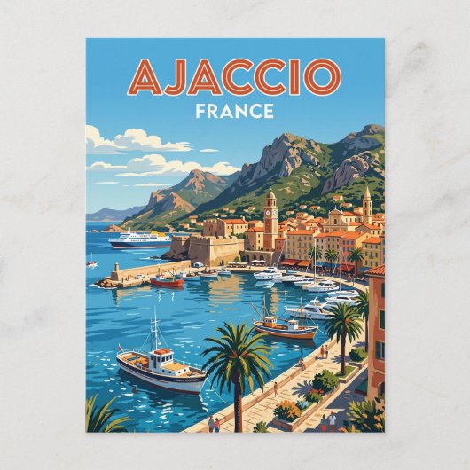 Ajaccio Frankreich Postkarte (Vorderseite)