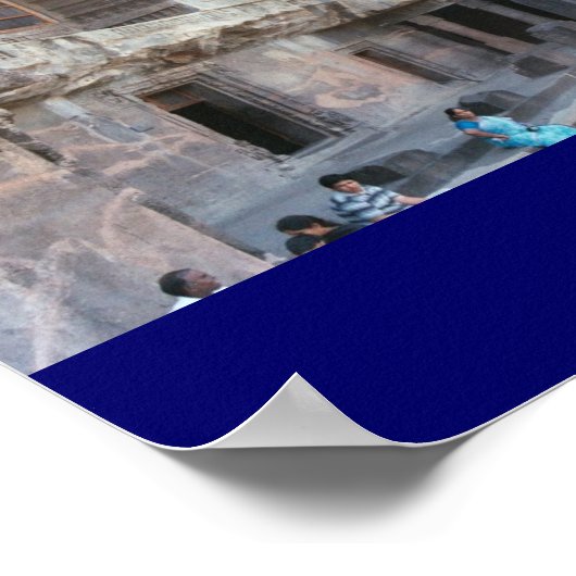 Ajanta Caves, Indien Poster (Ecke)