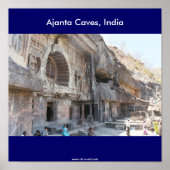 Ajanta Caves, Indien Poster (Vorne)