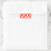 Ajax-Briefmarke Runder Aufkleber (Tasche)
