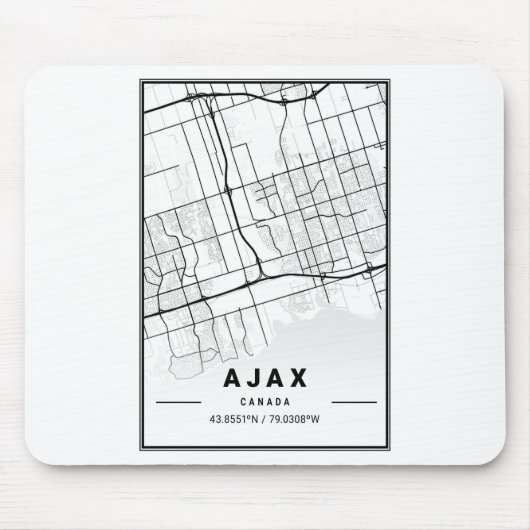 Ajax Light City Map Mousepad (Vorne)