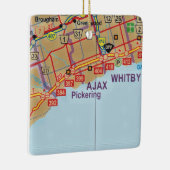 Ajax Ontario Malte Karte Keramikornament (Rechts)