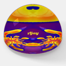 AJAY ~ Rot-Lila-Gelbes Fraktal ~ Paptension