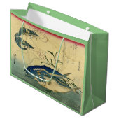 Aji & Ebi - Hiroshige farbenfroher japanischer Fis Große Geschenktüte (Vorderseite Schrägansicht)