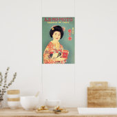 AJINOMOTO Werbung für japanische Lady Geisha Vinta Poster (Küche)