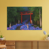 Ajisai no Kaidan Leinwanddruck (Insitu (Wohnzimmer))