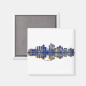 Ajman Skyline Magnet (Vorderseite/Rückseite)