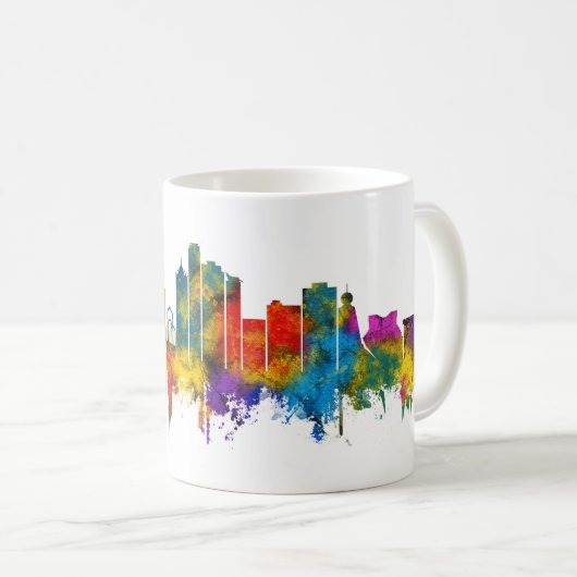 Ajman UAE Skyline Kaffeetasse (VorderseiteRechts)