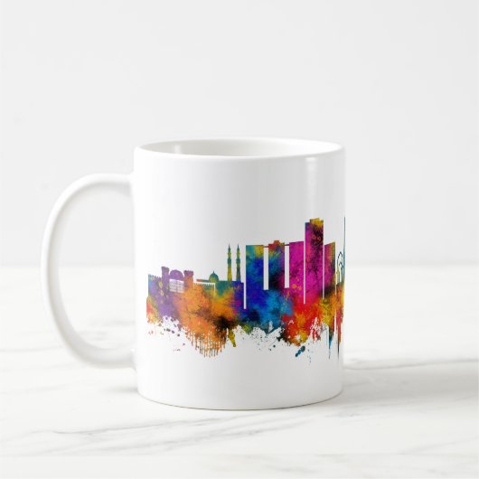 Ajman UAE Skyline Kaffeetasse (Links)