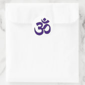 Ajna Chakra Runder Aufkleber (Tasche)
