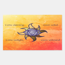 Ajna Chakra "Third Eye" Yoga Insight Lotus Sticker