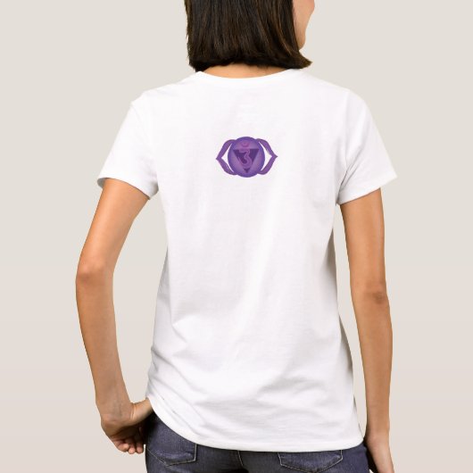 Ajna oder Chakra T - Shirt aus dem dritten Auge, W (Rückseite)