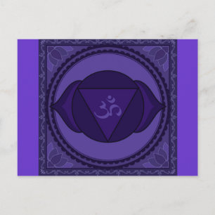 Ajna oder Postkarte des dritten Auges