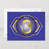 Ajna oder Postkarte des dritten Auges (Vorne/Hinten)