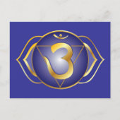 Ajna oder Postkarte des dritten Auges (Vorderseite)