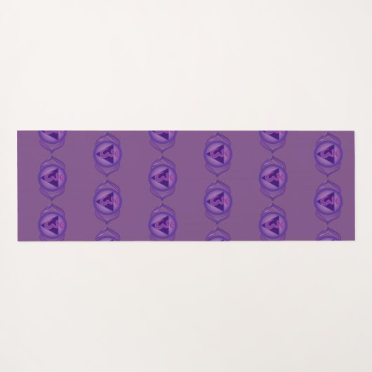 Ajna oder Third eye Chakra Yoga Mat Yogamatte (Rückseite (Horizontal))