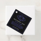 Ajna Third Eye Chakra Kerzenlabel Geschenkanhänger (Beispiel)