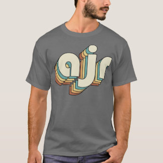 AJR Retro Rainbow Typografie Style 70er T-Shirt