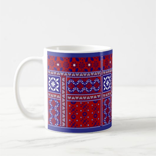 Ajrak Design-Tasse Kaffeetasse (Links)
