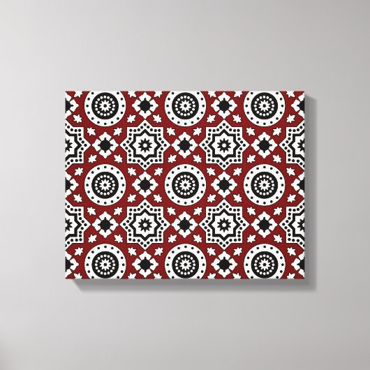 Ajrak Tribal Pattern Leinwand (Vorderseite)