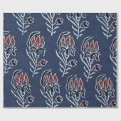 Ajrakh Muster und Blockdruckmuster Muster und Bati Geschenkpapier (Flach)