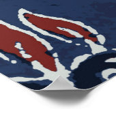 Ajrakh Muster und Blockdruckmuster Muster und Bati Poster (Ecke)