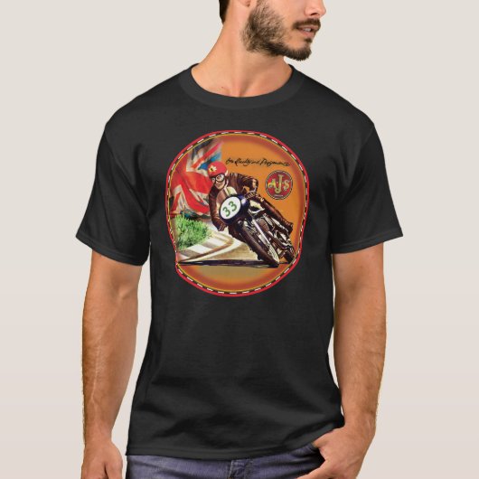Ajs Motorrad von England T-Shirt (Vorderseite)