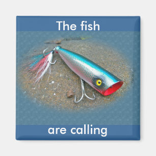 AJS Saltwater Lure Popper Blue Dragon Items Magnet