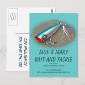 AJS Saltwater Lure Popper Blue Dragon Items Postkarte (Vorne/Hinten)