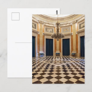 Ajuda Royal Palace. Sala dos Archeiros Hall Lissab Postkarte