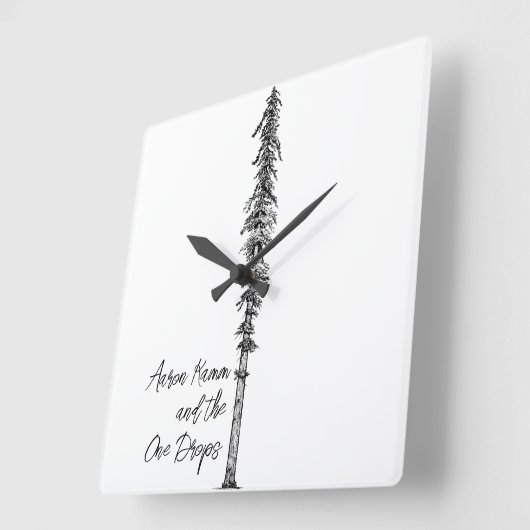 AK1D Big Tall Tree Clock Quadratische Wanduhr (Winkel)