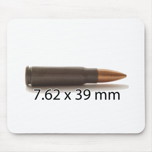AK47 7,62 x 39mm Munition rund Mousepad (Vorne)