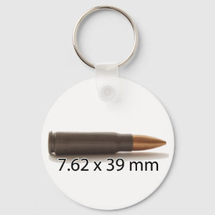 AK47 Ammo 7,62x39mm Runder Schlüsselanhänger