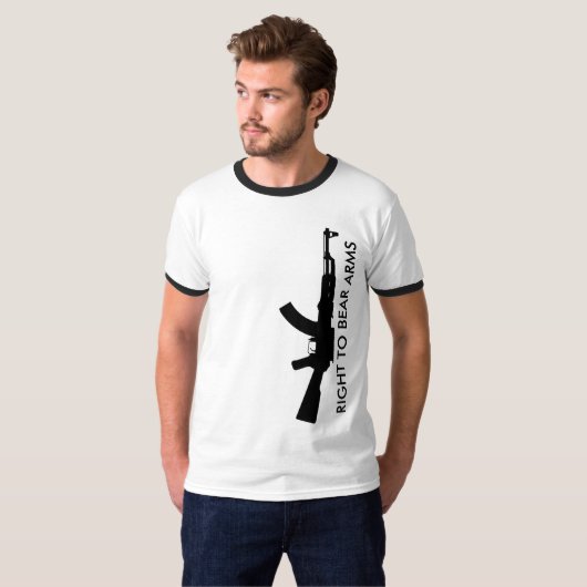 ak47: Recht auf Waffen T-Shirt (Vorne ganz)