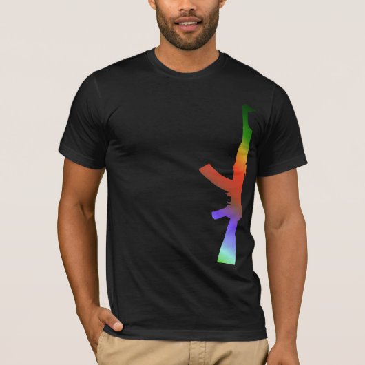 AK47-Regenbogen T-Shirt (Vorderseite)