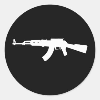 ak47 runder aufkleber