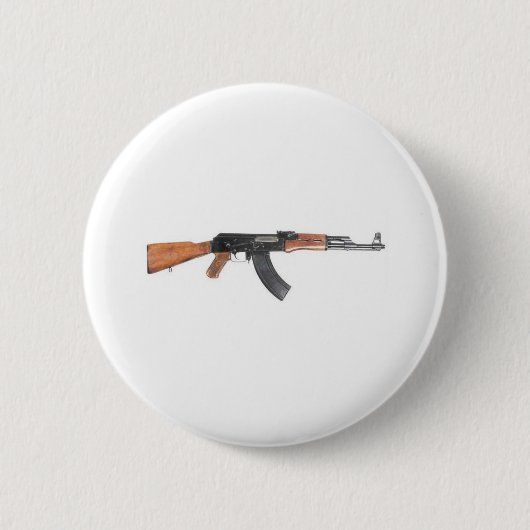 AK47-Sturmgewehr Button (Vorderseite)