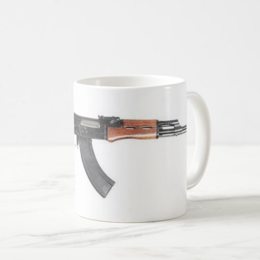 AK47-Sturmgewehr Kaffeetasse (VorderseiteRechts)