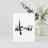 AK-47 AKM Sturmgewehr-Logo Postkarte (Stehend Vorderseite)
