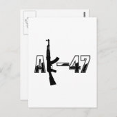 AK-47 AKM Sturmgewehr-Logo Postkarte (Vorne/Hinten)