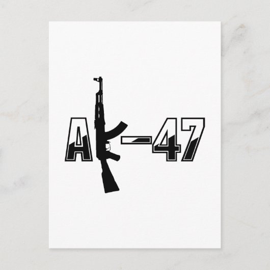 AK-47 AKM Sturmgewehr-Logo Postkarte (Vorderseite)