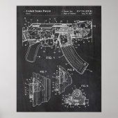Ak-47 Bolt Locking Patent Poster (Vorne)