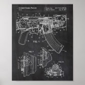 Ak-47 Bolt Locking Patent Poster (Vorne)