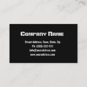 AK-47 Feuerwaffen Visitenkarte (Rückseite)