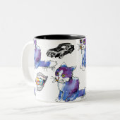 AK-47 Kritzeleien Tasse (Vorderseite Links)