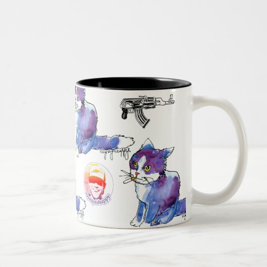 AK-47 Kritzeleien Tasse (Rechts)